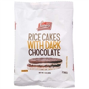 Liebers Rice Cake Dark Chocolate, 1 Oz
