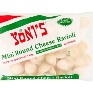 Yoni's  Mini Cheese Ravioli 30 oz