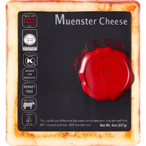 Natural & Kosher Muenster Chunk 8 oz