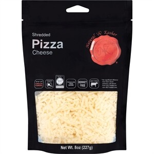 Natural & Kosher Shredded Pizza Cheese 8 oz