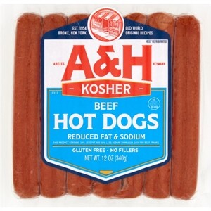 A & H Franks  Beef Hot Dogs,  12 oz