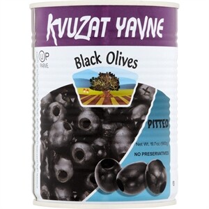 Paskesz Kvuzat Yavne Black Pitted Olives, 19 oz