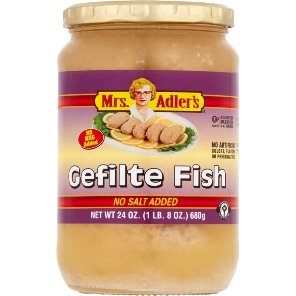 Mrs Adler Gefilte N/Salt 24Oz
