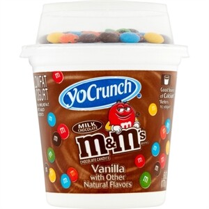 Yo Crunch Vanilla Yogurt With M&M's  6 oz