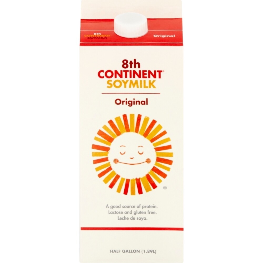 8th Continent Plain Soymilk 64 oz