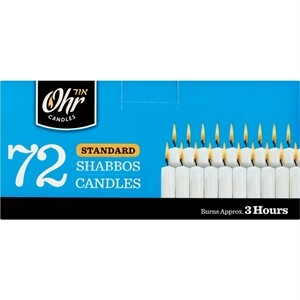 Ner Mitzvah Shabbos Candles, 72 ct