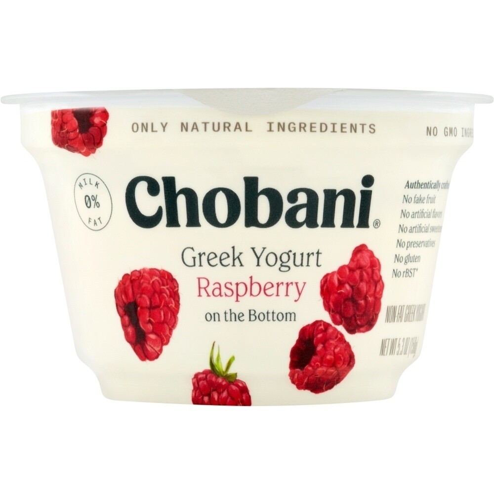 Chobani Greek Yogurt Raspberry 6 oz
