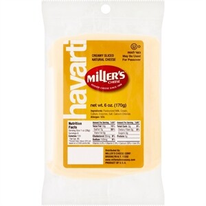 Miller's Havarti Cheese Sliced 6 oz