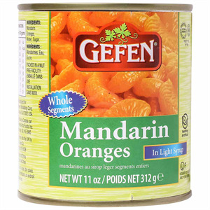 Gefen Mandarin Oranges, Whole Segments, 11 oz
