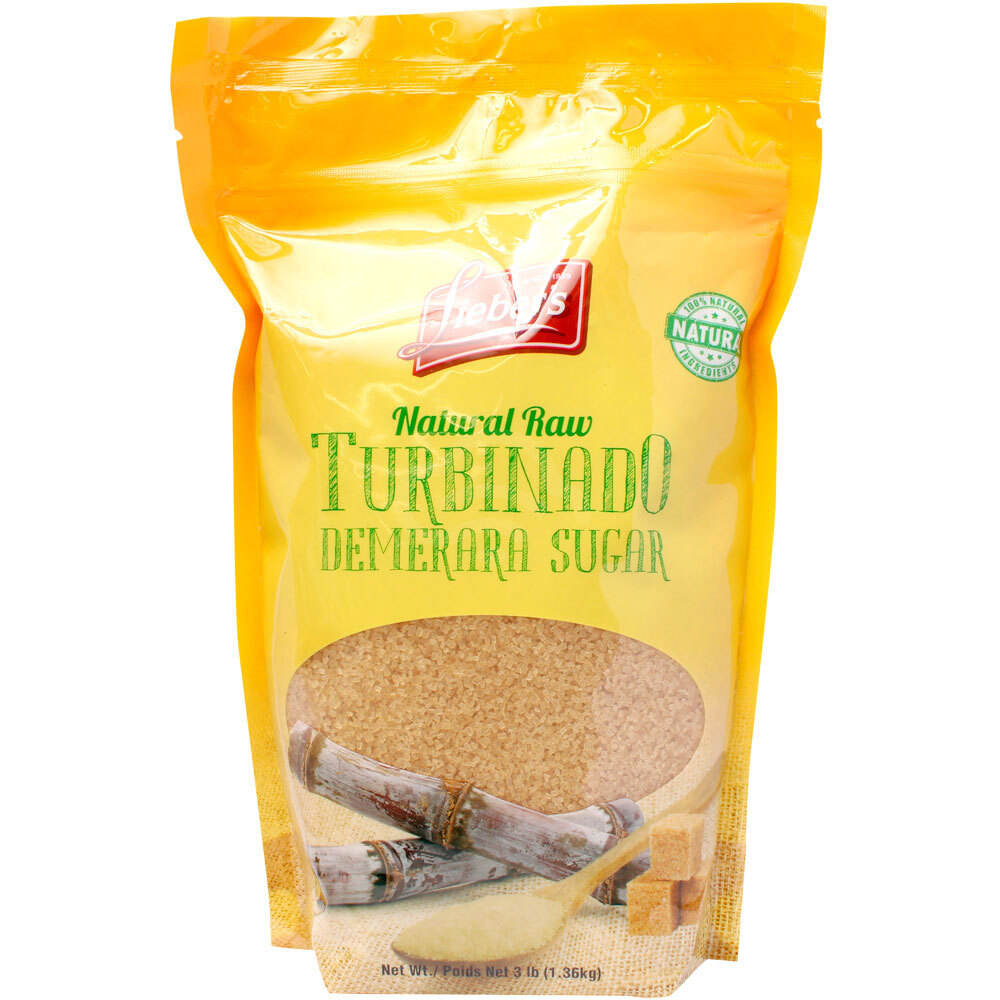 Lieber's Turbinado Sugar, 3  Lbs