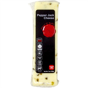 Natural & Kosher Pepper Jack Cheese Chunk 7 oz