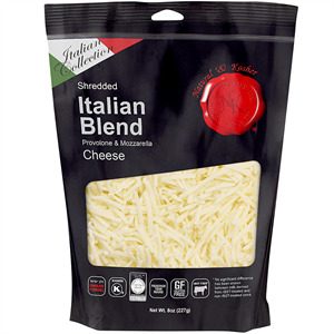 Natural & Kosher Shredded Italian Blend 8 oz