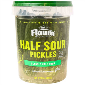 Flaums Half Sour Pickles 28 oz
