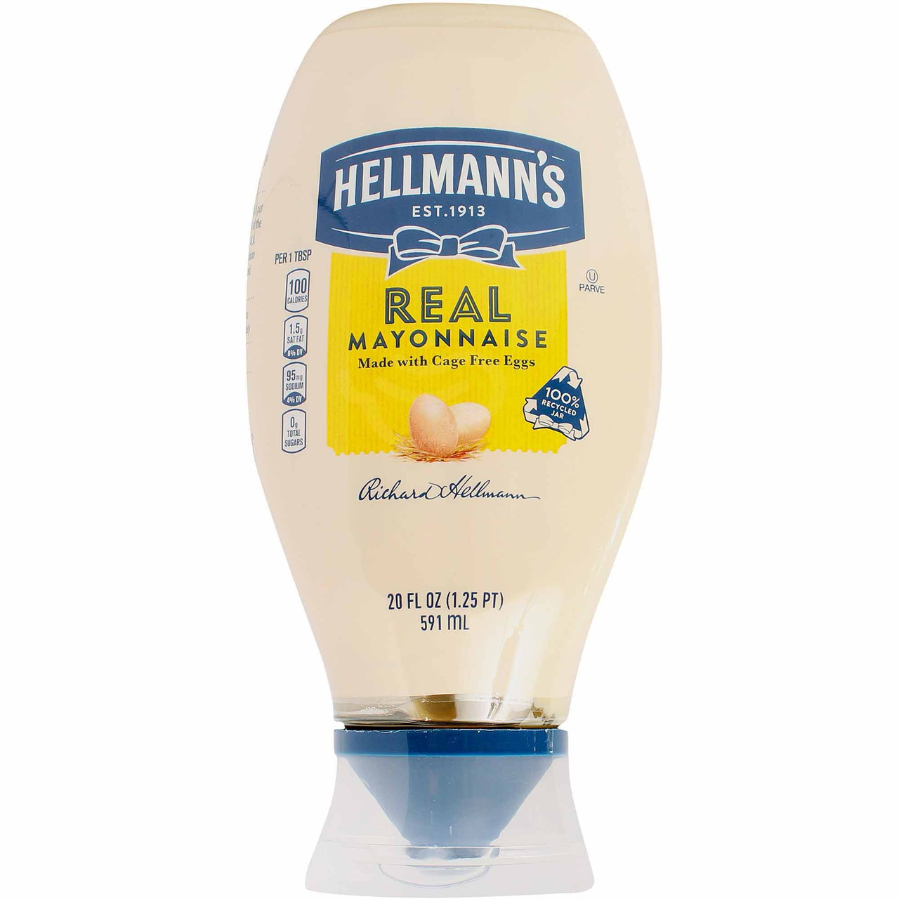 Hellmans Mayonnaise Squeeze, 20 oz