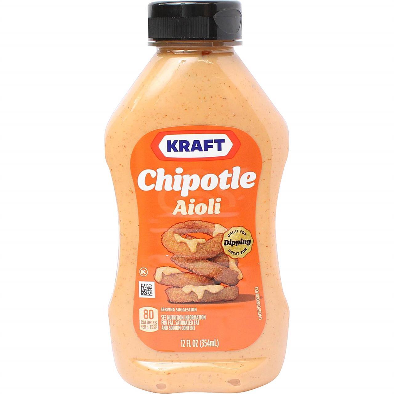 Kraft Mayo Chipotle Aioli 12Oz