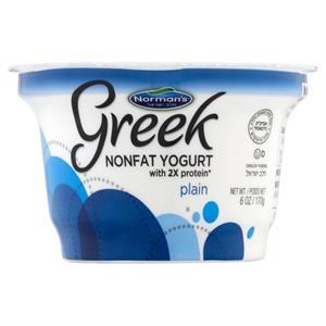 Normans Greek Yogurt Plain, 6 Oz