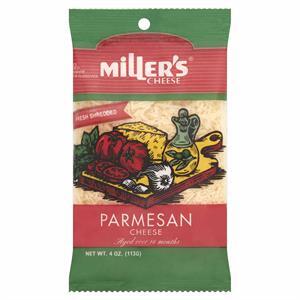 Miller's Parmesan Shredded Cheese 4 oz